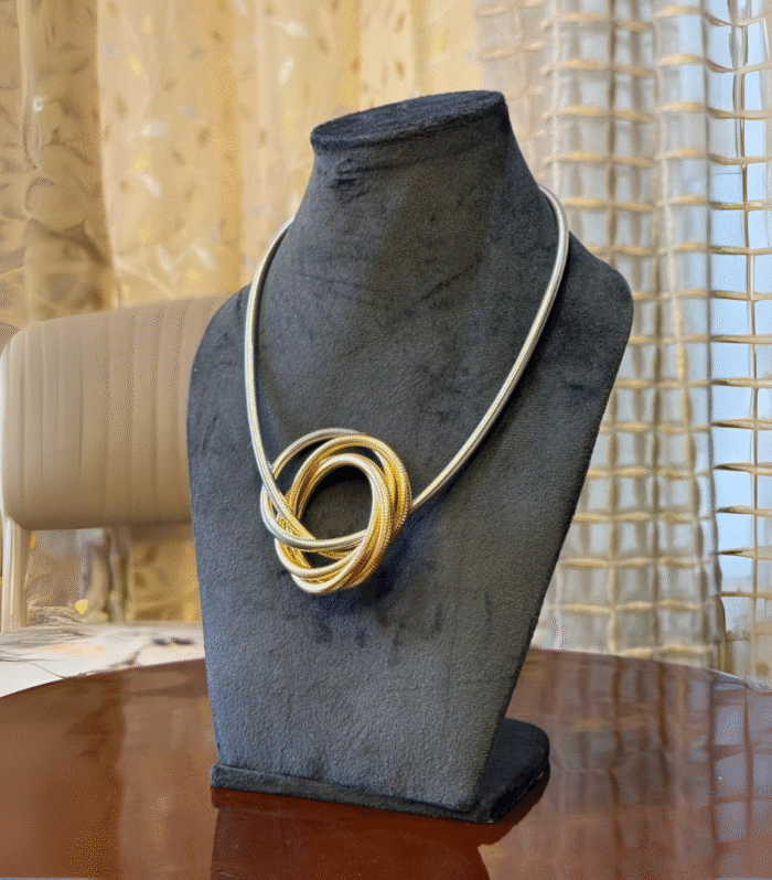 Helix Coil Cuff Bracelet Cum Neckpiece