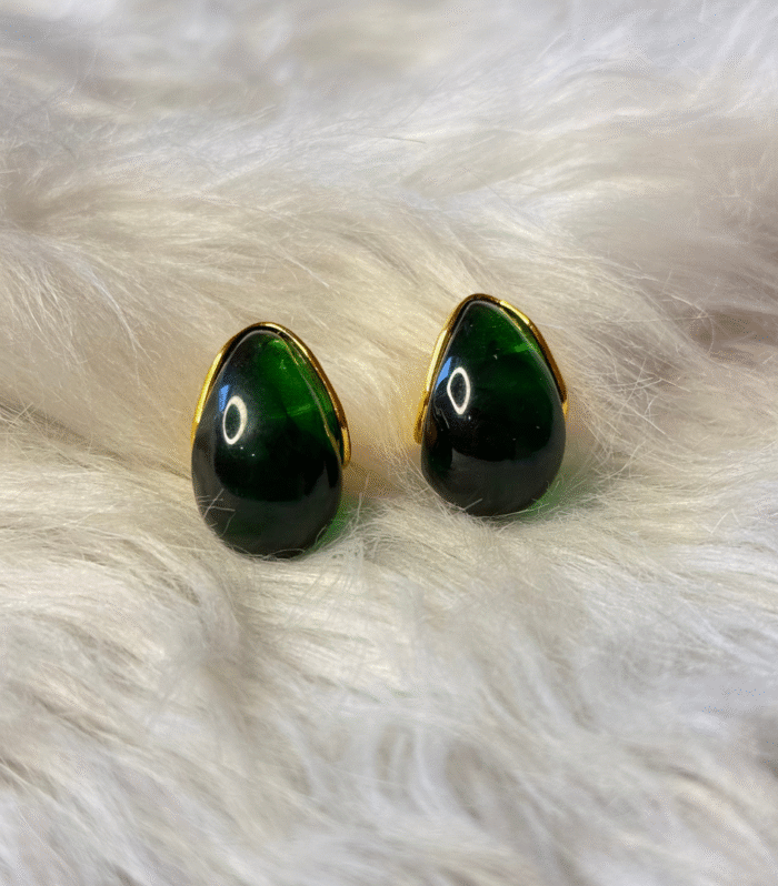Nina Studs In Green
