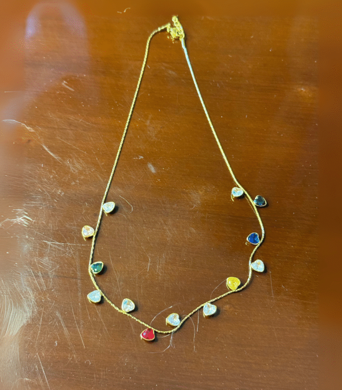 Multiple stone necklace