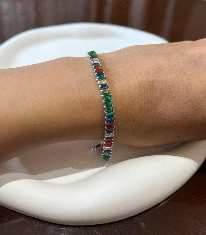 Multicolour Tennis Bracelet