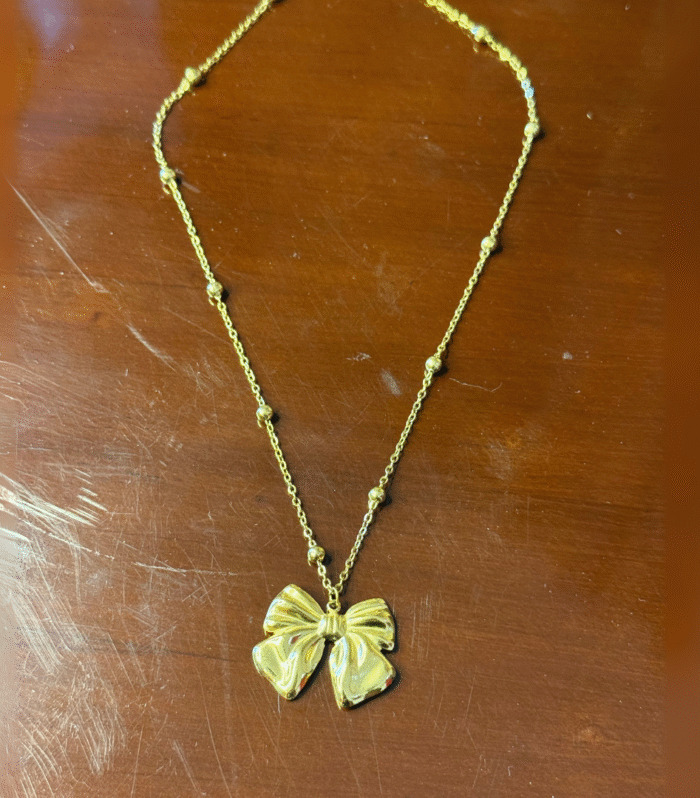 Waterproof Bow Necklace