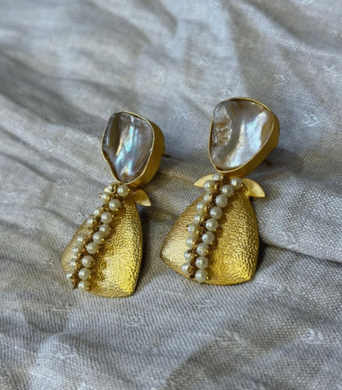 Shell & Gold Earrings