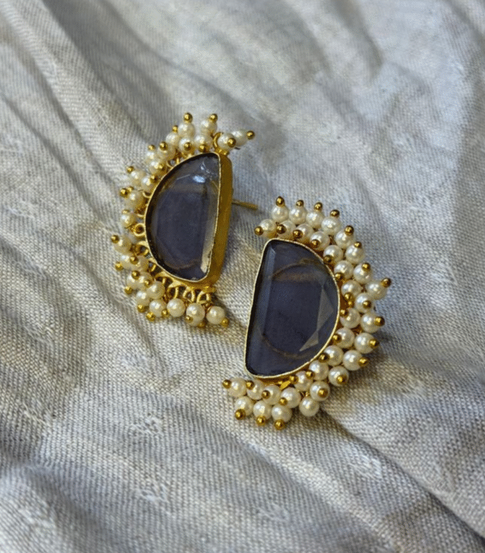Midnight Bloom Studs